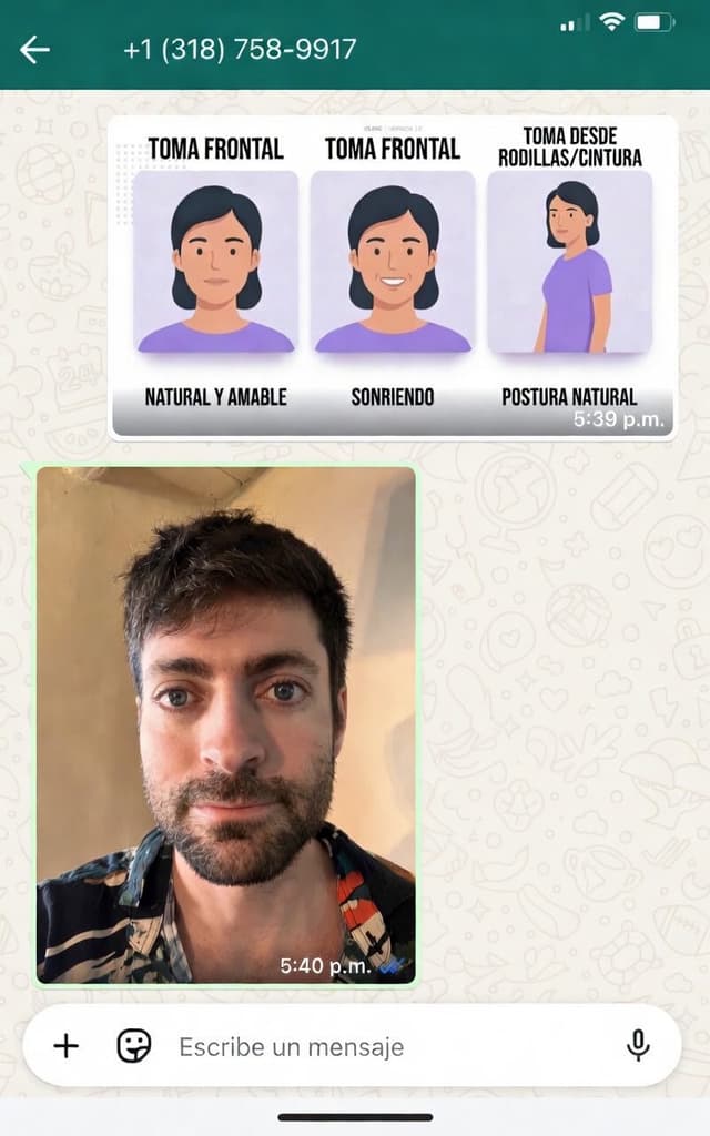 Flujo de WhatsApp Selfia